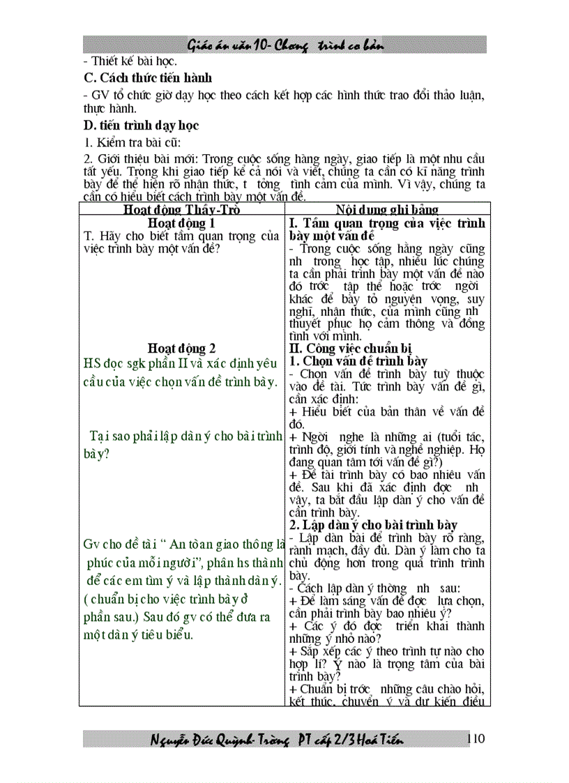 image for page Giáo an 10 chương trình cơ bản