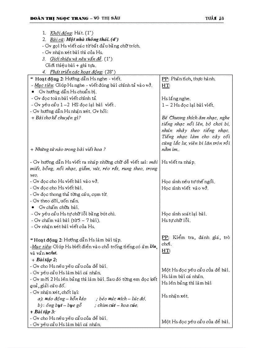 image for page Giáo án 3 Tuần 23