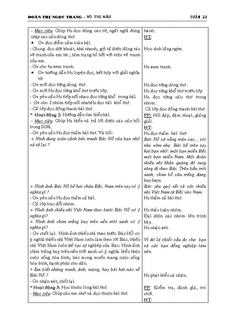 image for page Giáo án 3 Tuần 23