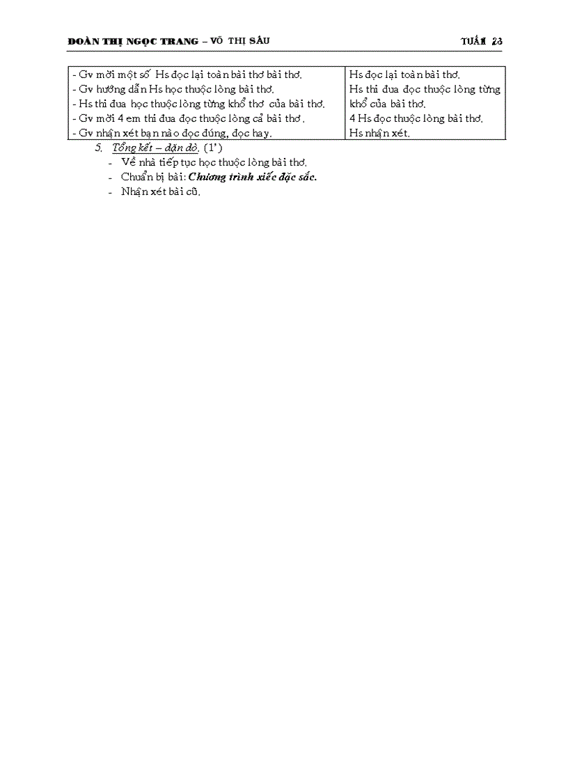 image for page Giáo án 3 Tuần 23