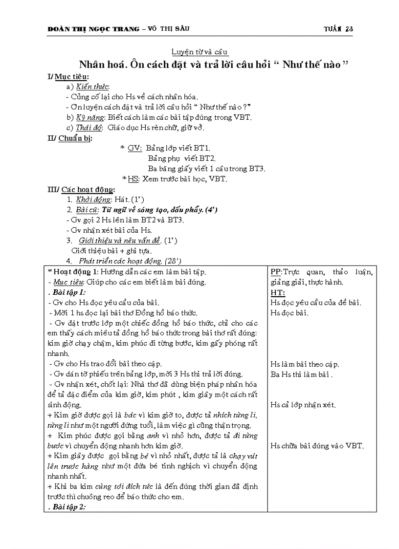 image for page Giáo án 3 Tuần 23