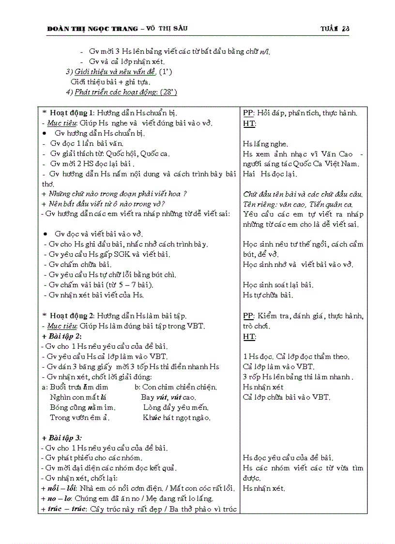 image for page Giáo án 3 Tuần 23