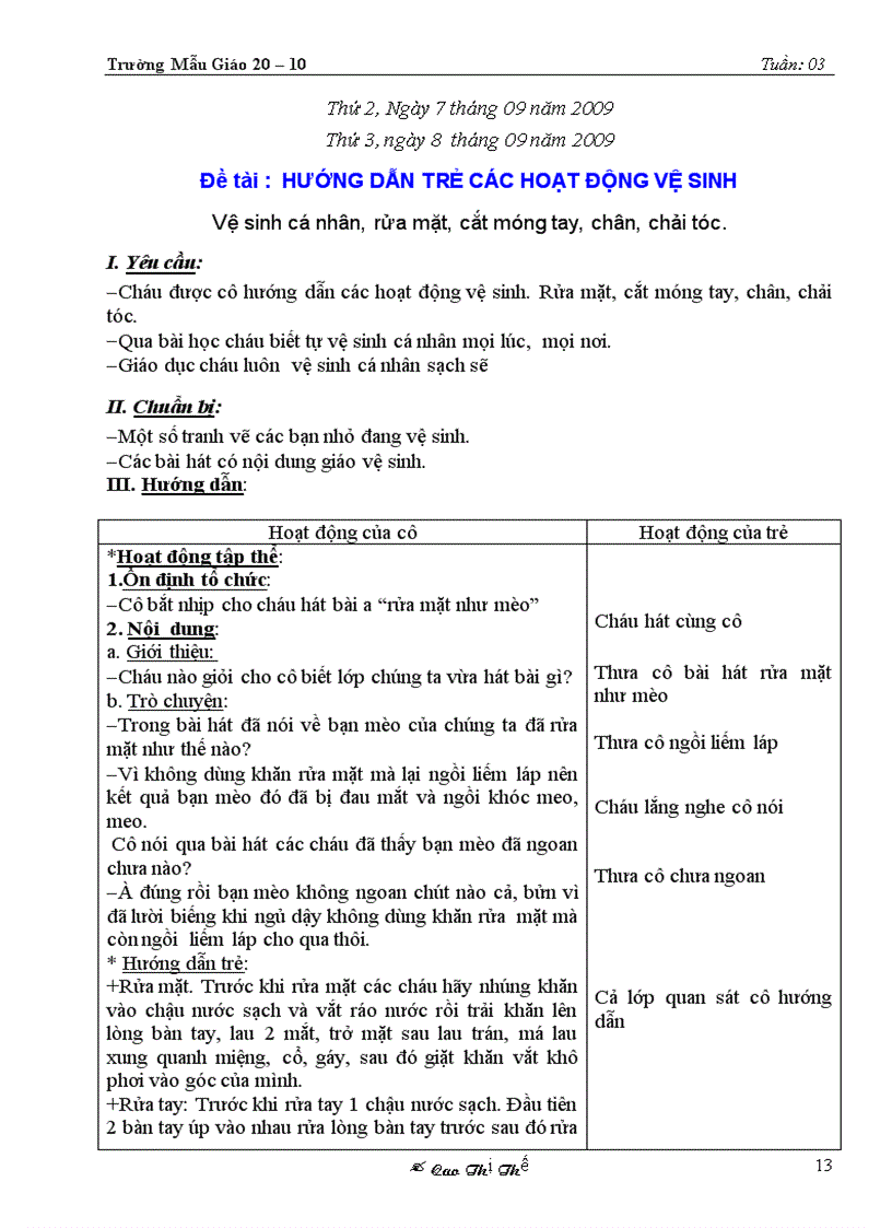 image for page Giáo án 3 4 5 tuổi dạy tuần 2 3