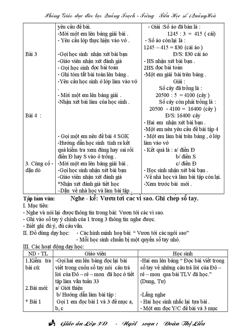 image for page Giao an 3b tuan 34