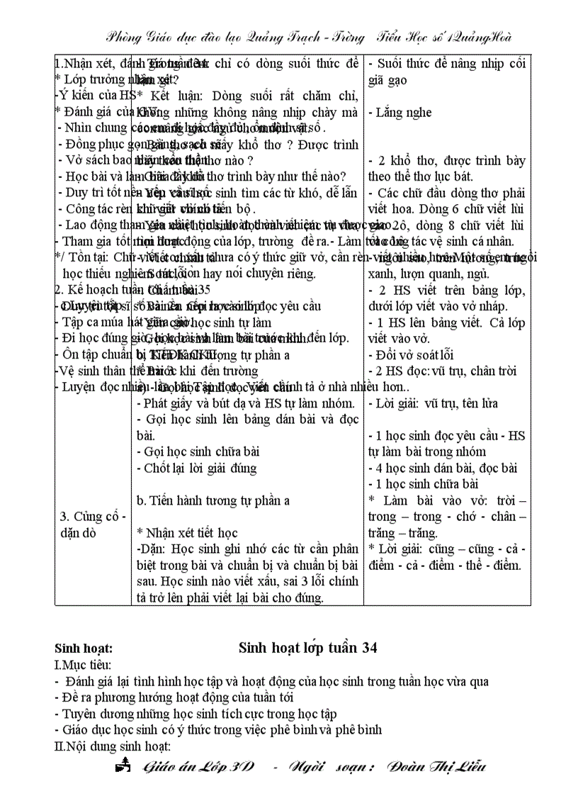 image for page Giao an 3b tuan 34