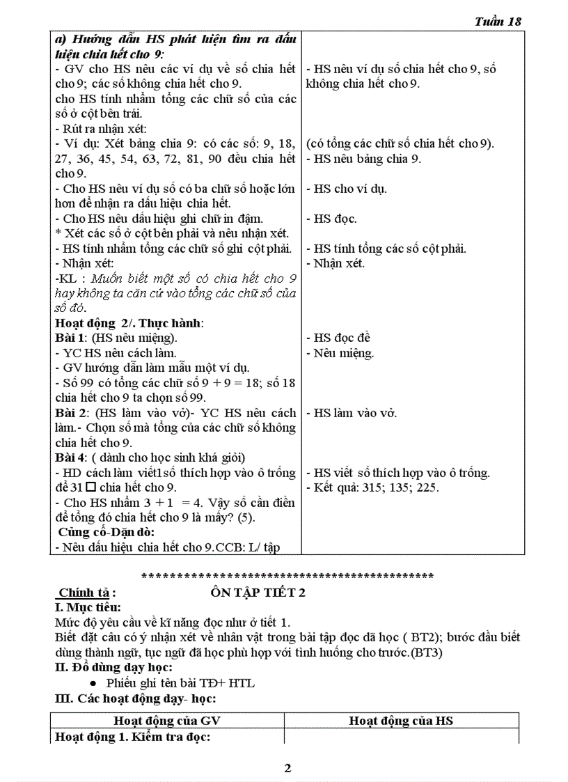 image for page Giao an 4 T 18 Cktkn