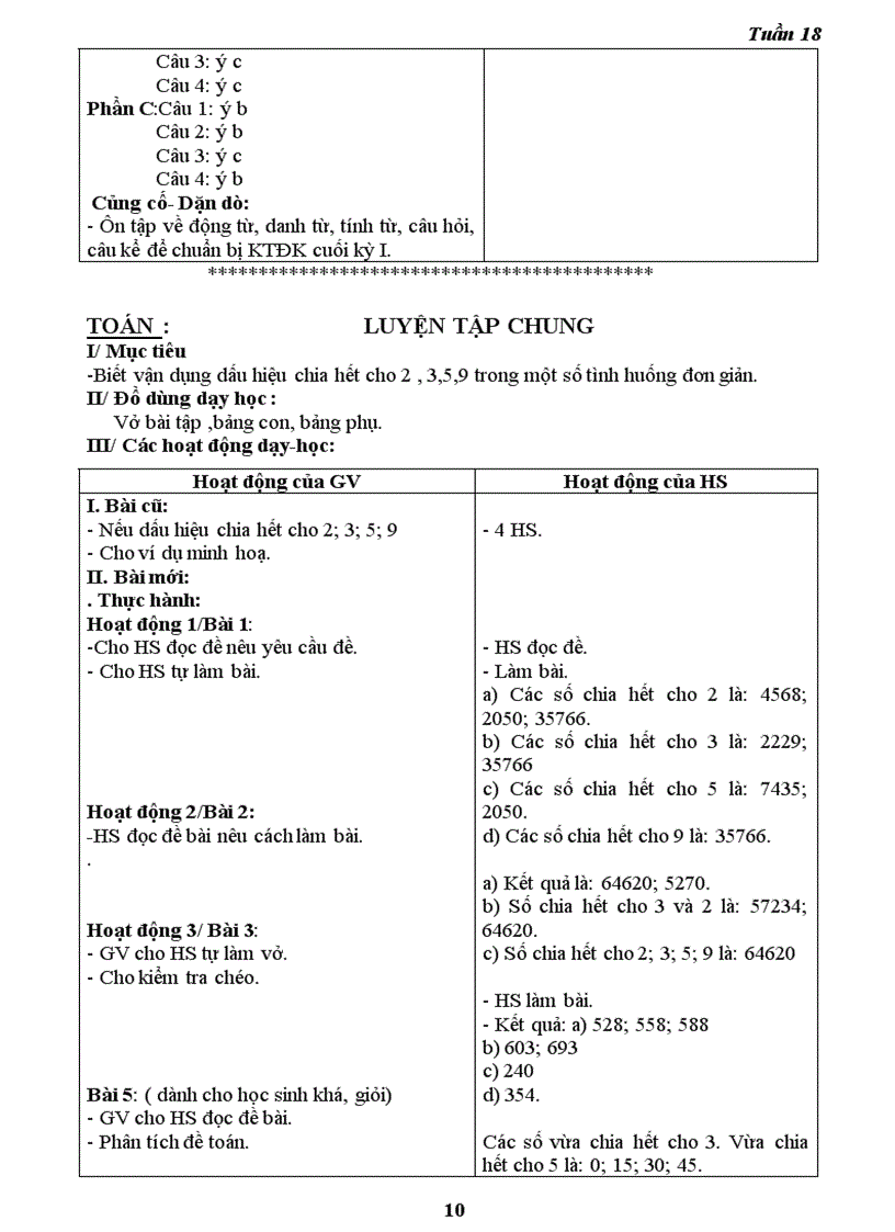 image for page Giao an 4 T 18 Cktkn