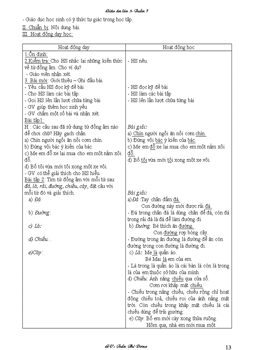 image for page Giáo án 5 T7