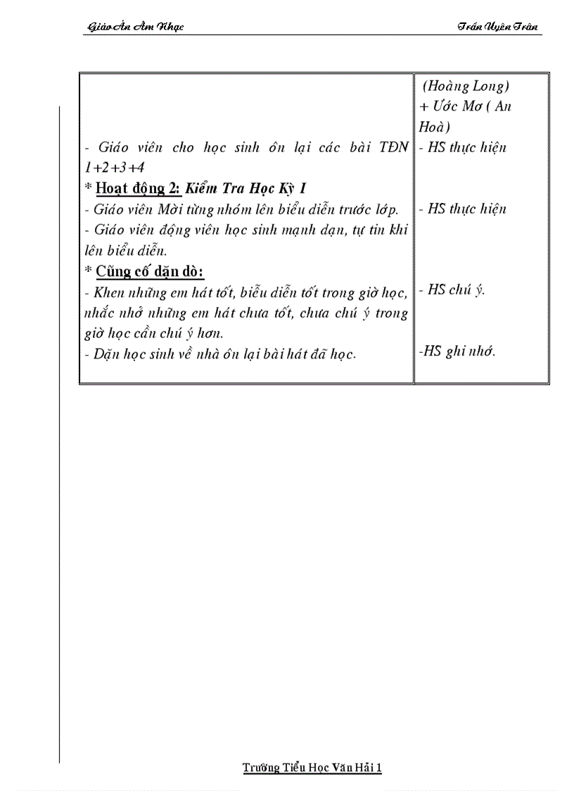 image for page Giáo Án Âm Nhạc Lớp 5