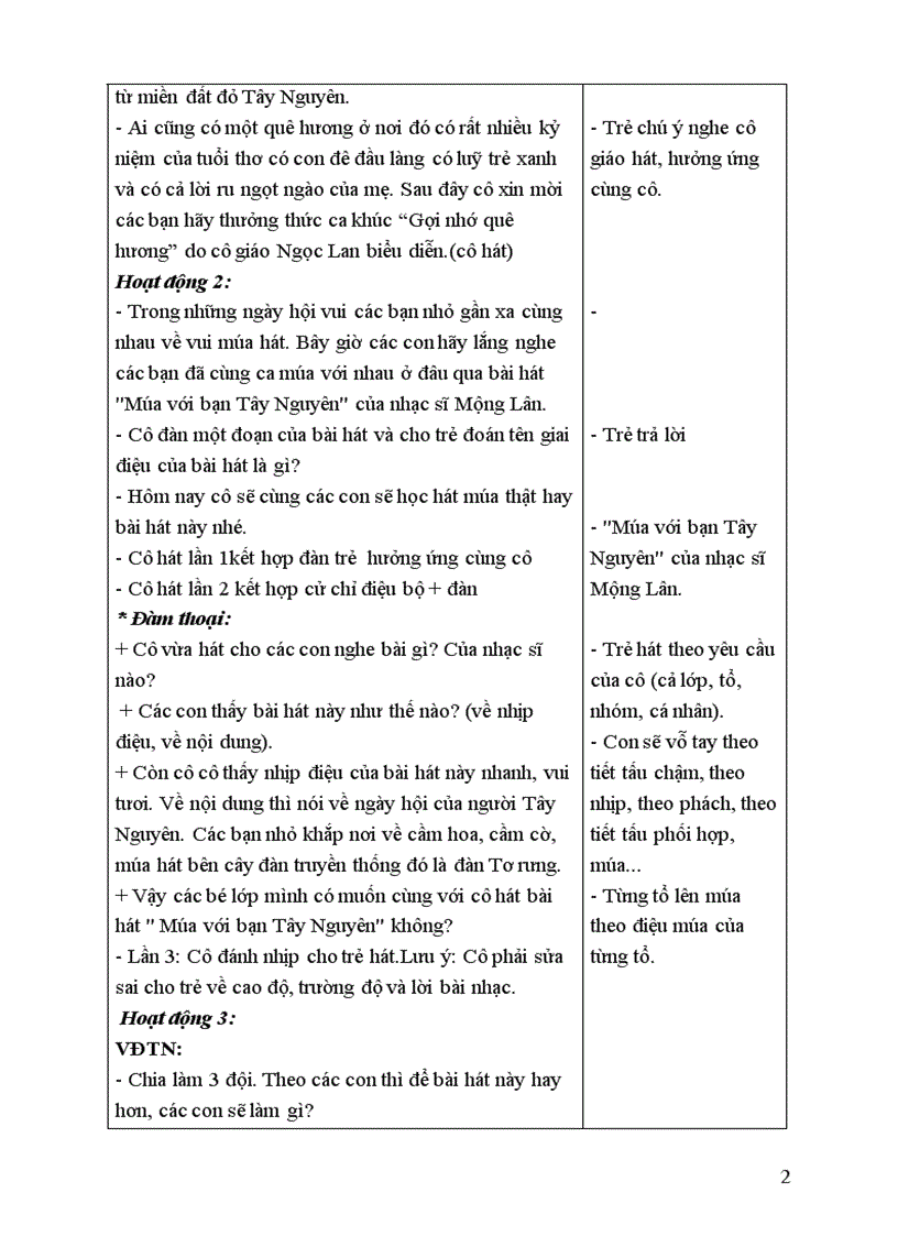 image for page Giáo án âm nhạc mầm non