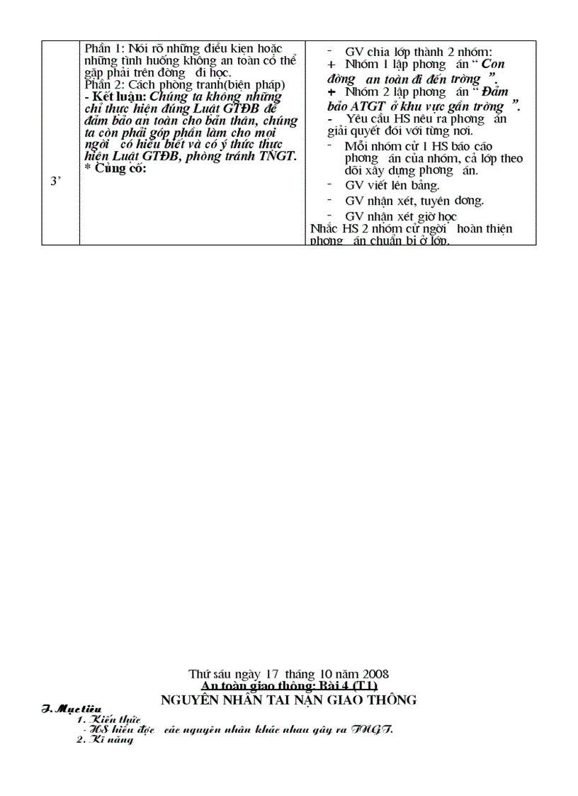 image for page Giáo án an toàn giao thông lớp 5 năm học 2010 2011