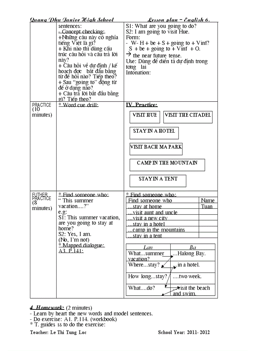image for page Giao an anh 6 unit 14
