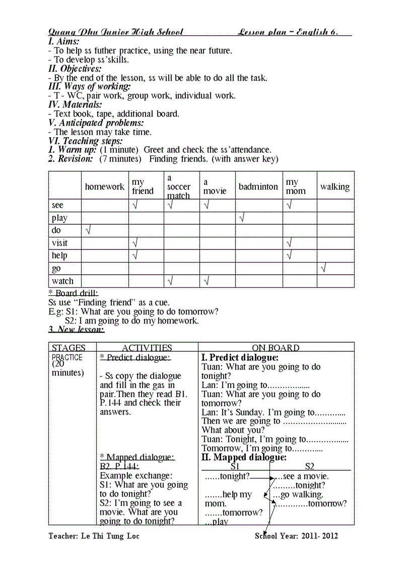 image for page Giao an anh 6 unit 14