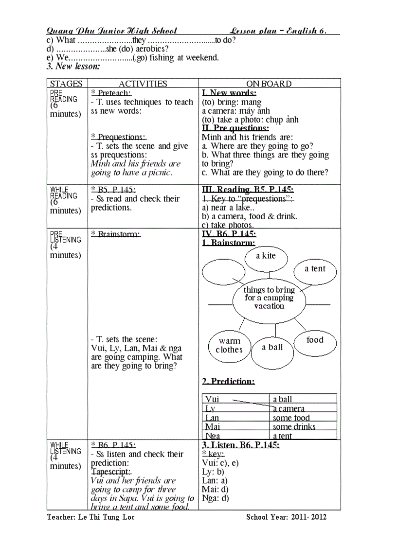 image for page Giao an anh 6 unit 14