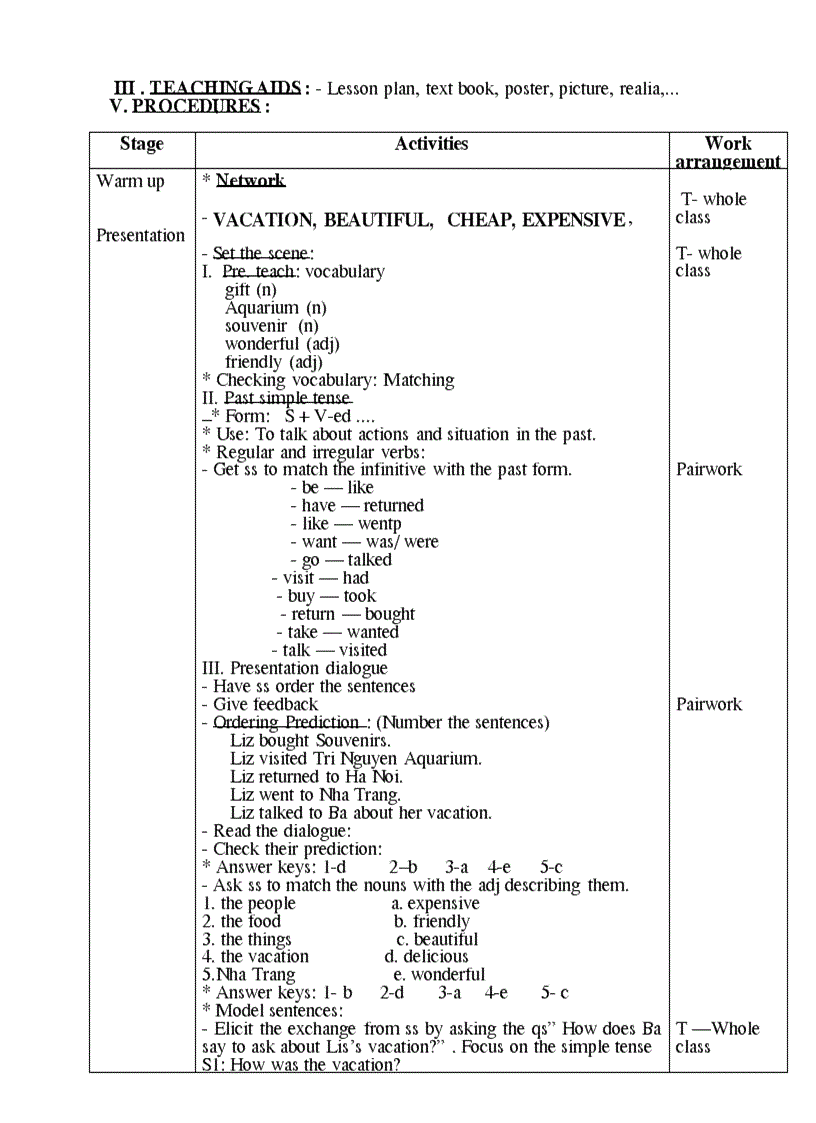 image for page Giao an anh 7 Unit 9 13