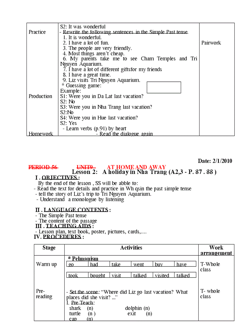 image for page Giao an anh 7 Unit 9 13