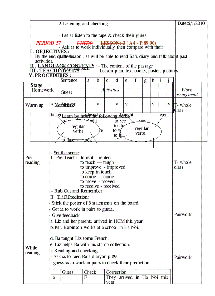image for page Giao an anh 7 Unit 9 13