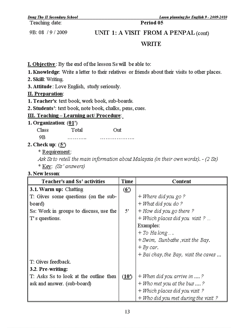 image for page Giao an Anh 9 09 10