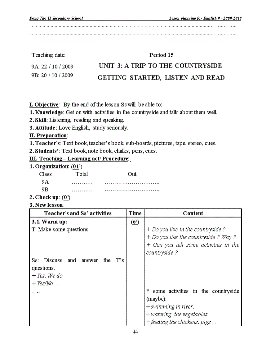 image for page Giao an Anh 9 09 10