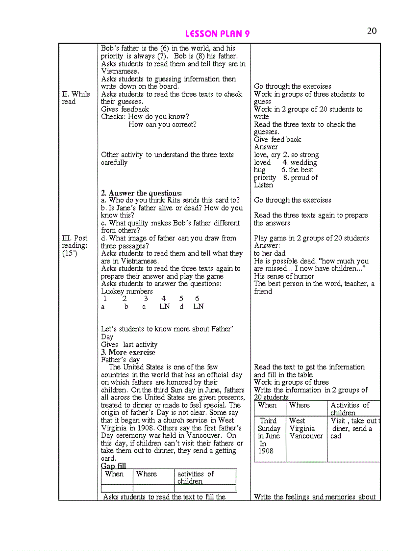 image for page Giáo án Anh 9 HKII