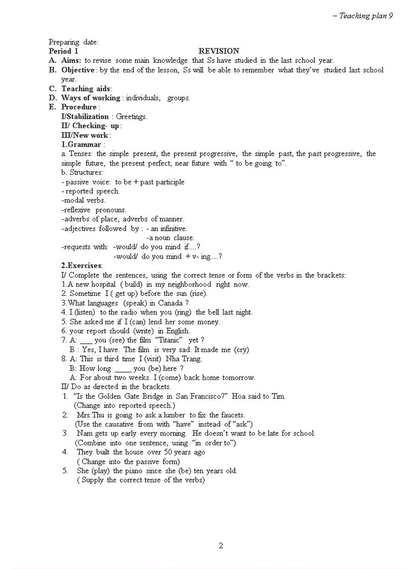 image for page Giao an Anh 9