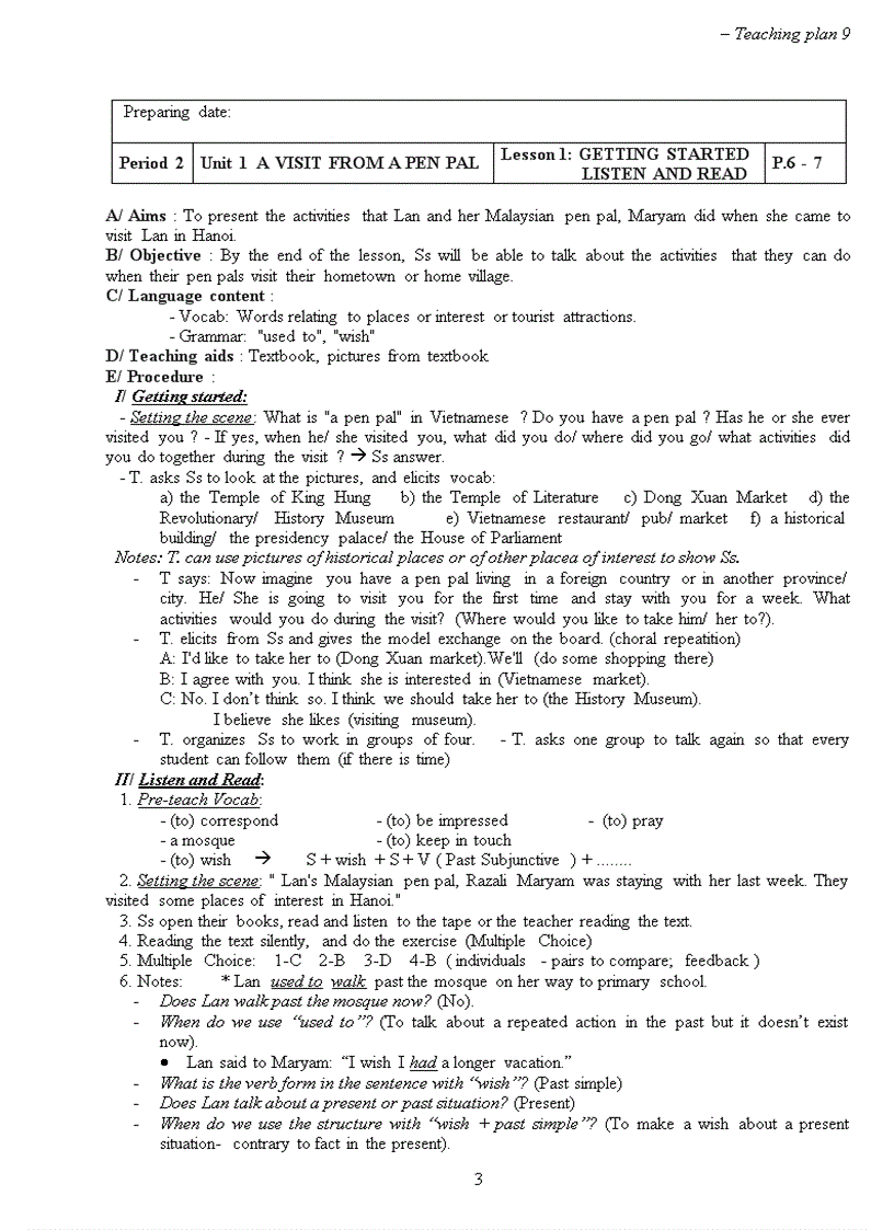 image for page Giao an Anh 9