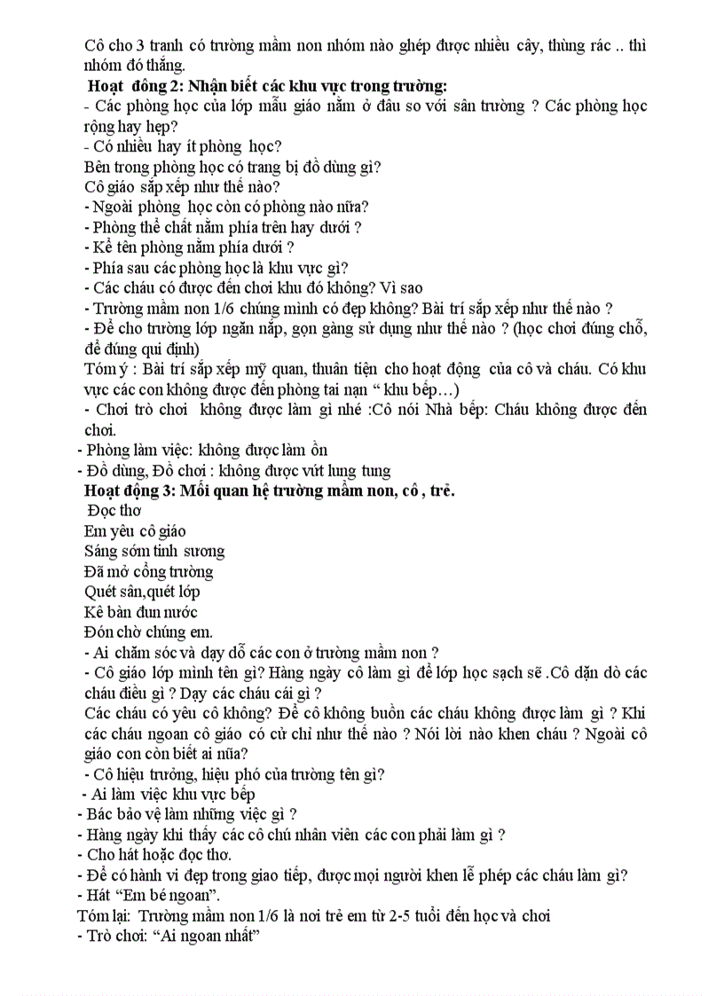 image for page Giáo án CĐ trường mầm non chương trình mới