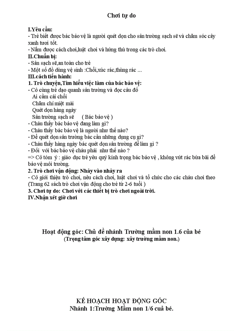 image for page Giáo án CĐ trường mầm non chương trình mới