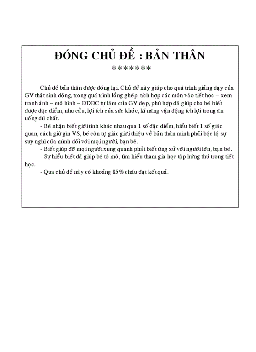 image for page Giáo án chủ đề bản thân 1