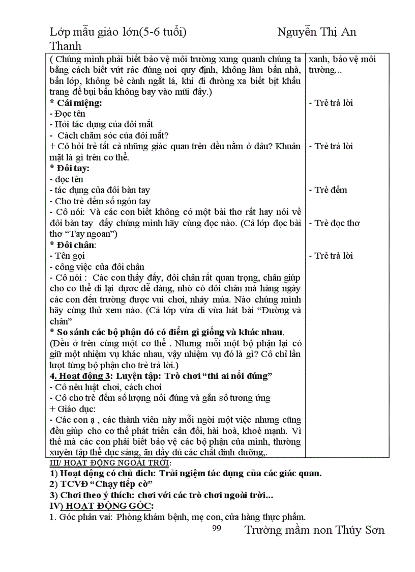 image for page Giáo án chủ đề bản thân 3 tuan