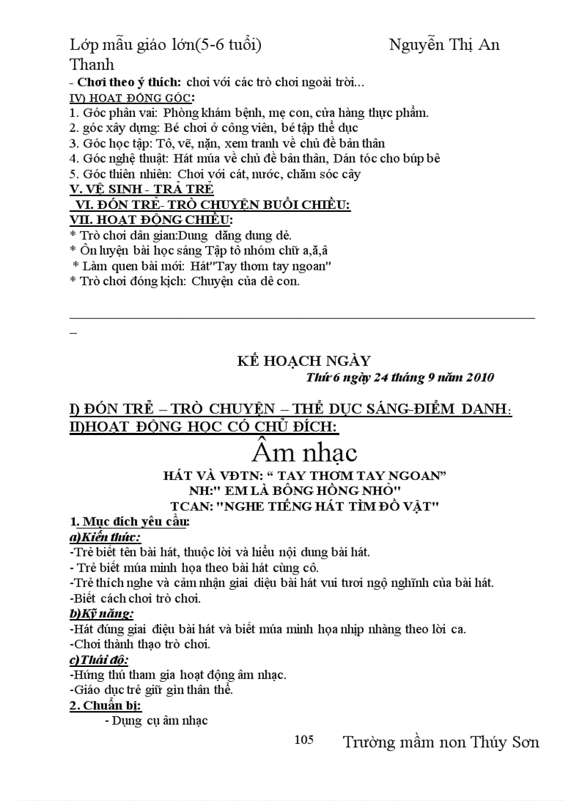 image for page Giáo án chủ đề bản thân 3 tuan