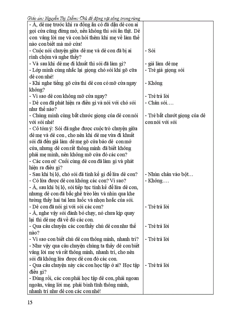 image for page Giao an chu de dong vat song trong rung