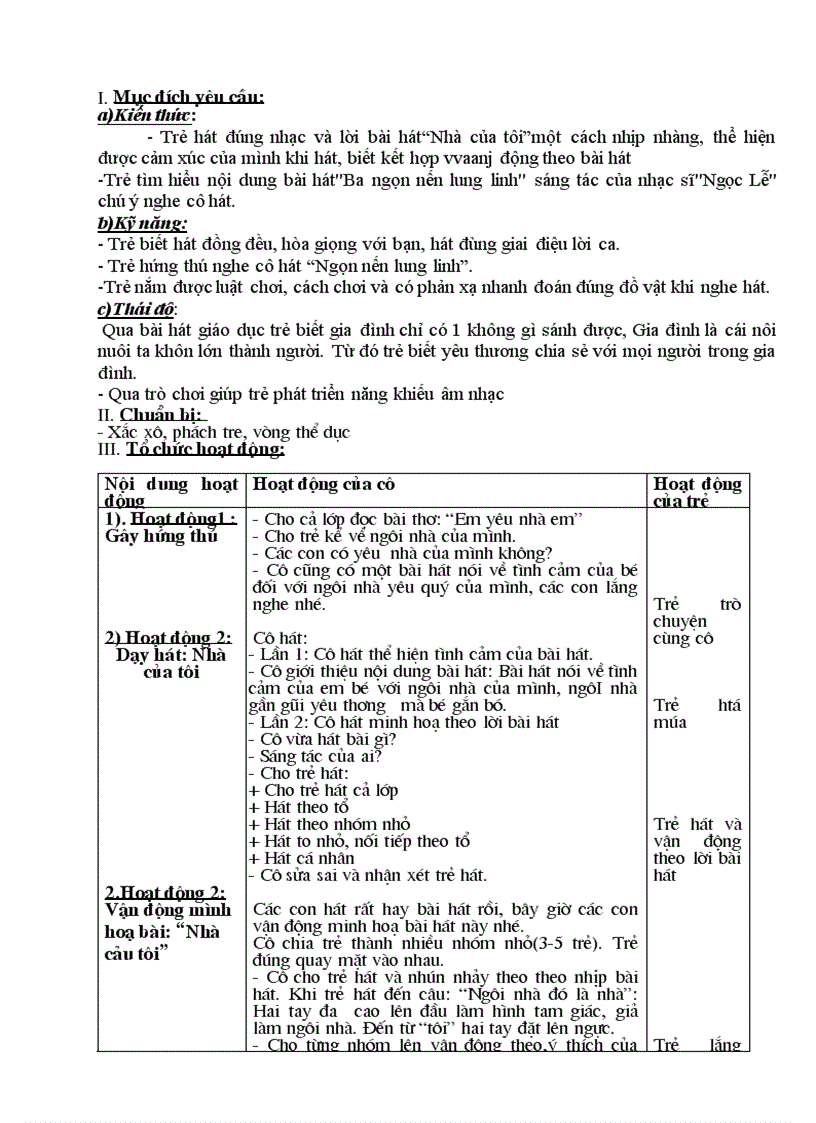 image for page Giáo án chủ đề gia đình tuần 2