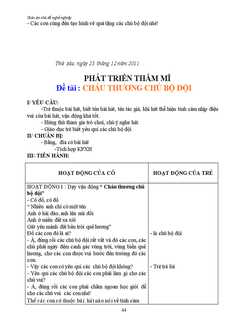 image for page Giao an chu de nghe nghiep tron bo