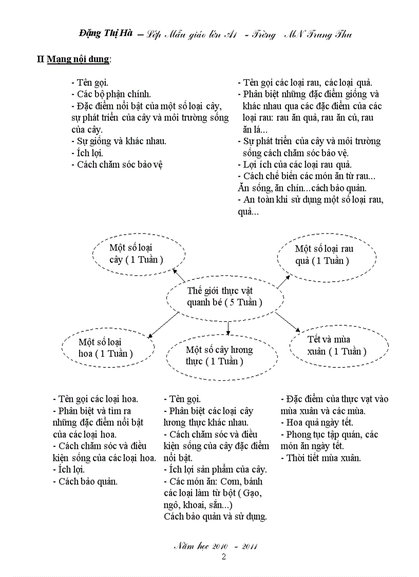 image for page Giáo án chủ đề thế giới thực vật chương trình gdmn