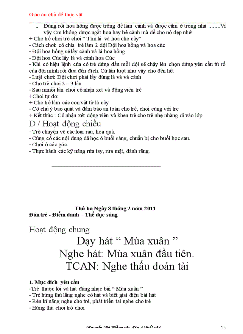 image for page Giao an chu de thuc vat