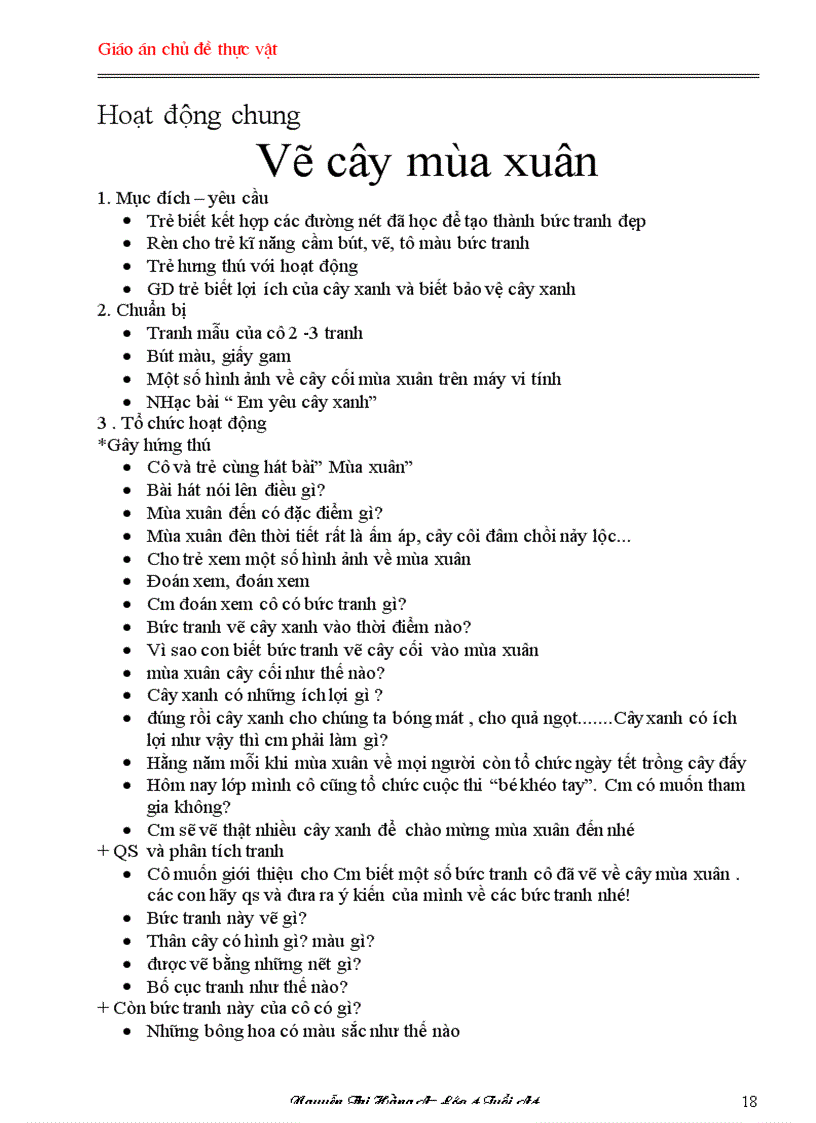 image for page Giao an chu de thuc vat