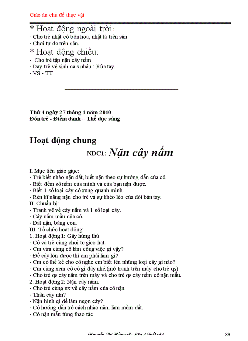 image for page Giao an chu de thuc vat