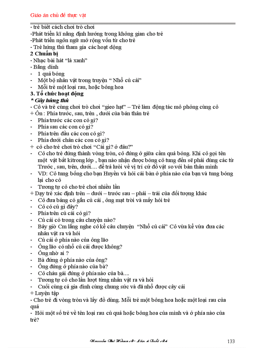 image for page Giao an chu de thuc vat