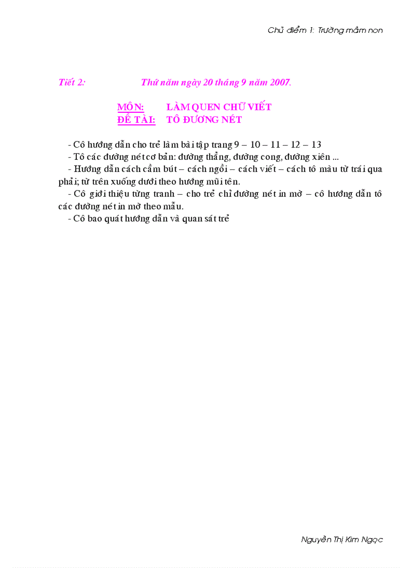 image for page Giáo án chủ điểm 1