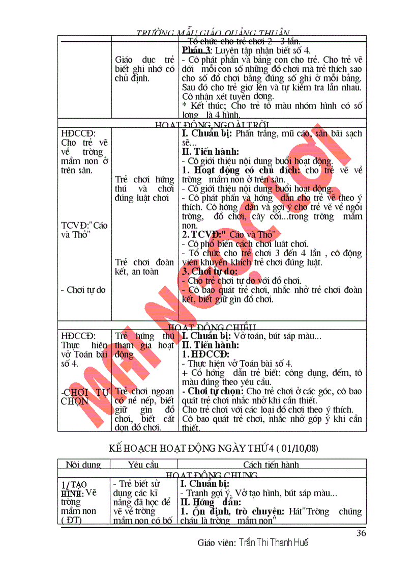 image for page Giáo án Chủ điểm trường MN