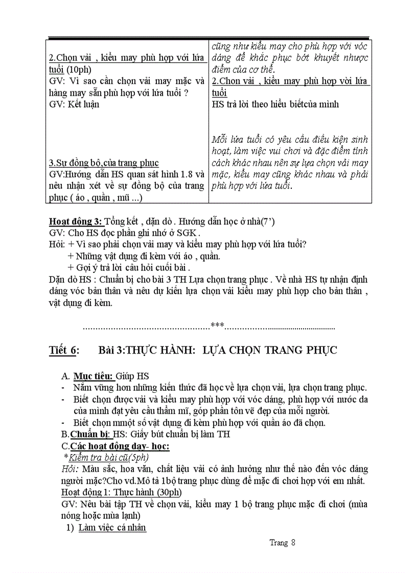 image for page Giáo án công nghệ 6 theo chuẩn kỹ năng kiến thức 2010