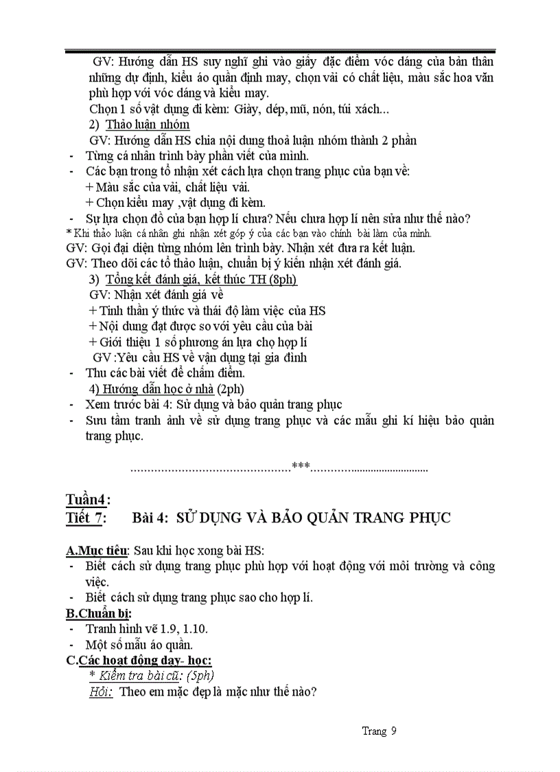 image for page Giáo án công nghệ 6 theo chuẩn kỹ năng kiến thức 2010