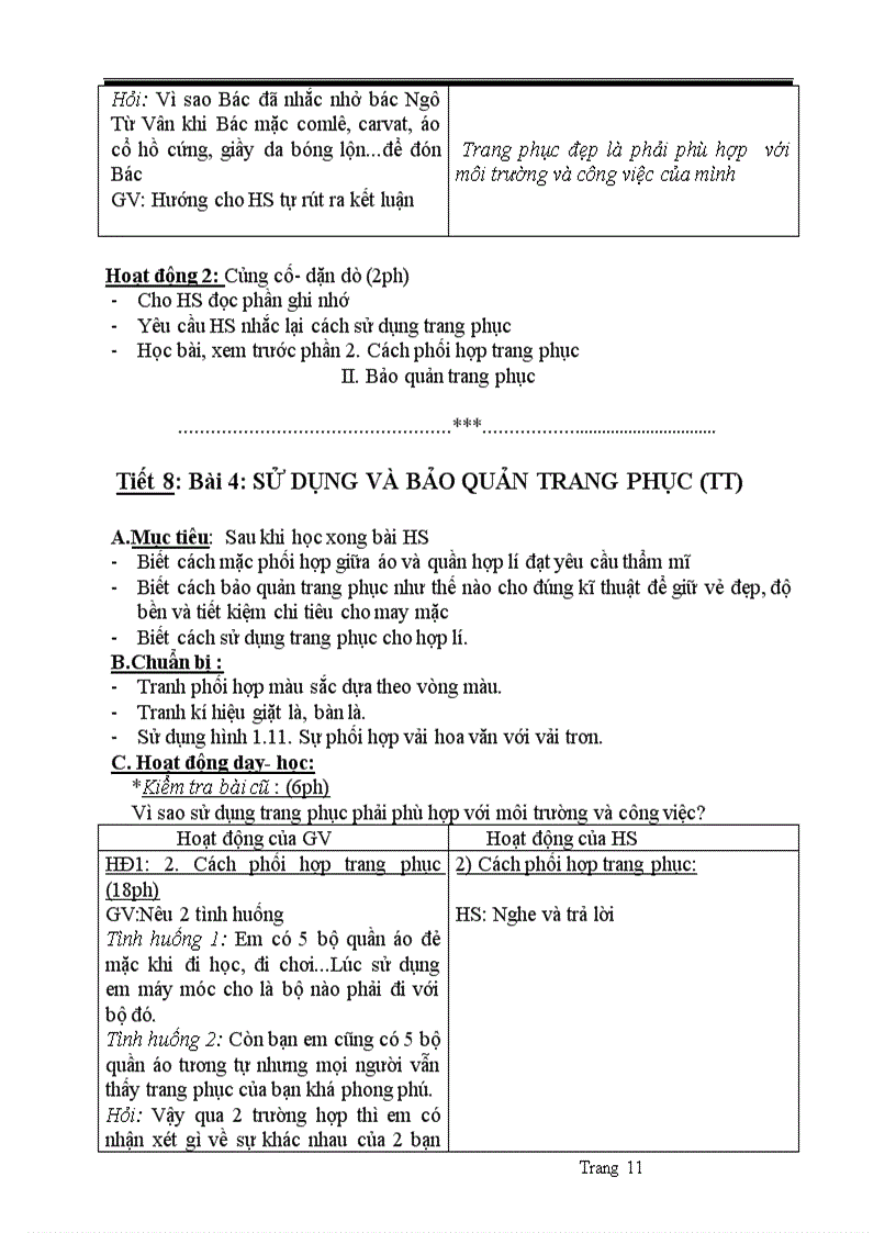 image for page Giáo án công nghệ 6 theo chuẩn kỹ năng kiến thức 2010