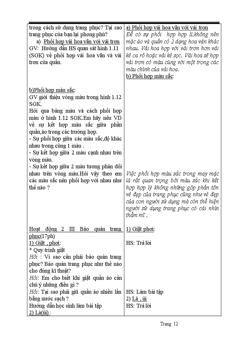 image for page Giáo án công nghệ 6 theo chuẩn kỹ năng kiến thức 2010