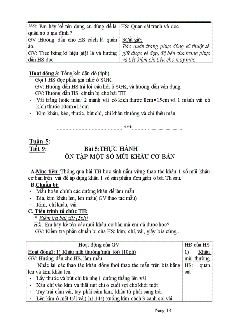 image for page Giáo án công nghệ 6 theo chuẩn kỹ năng kiến thức 2010