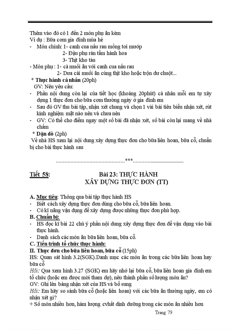 image for page Giáo án công nghệ 6 theo chuẩn kỹ năng kiến thức 2010