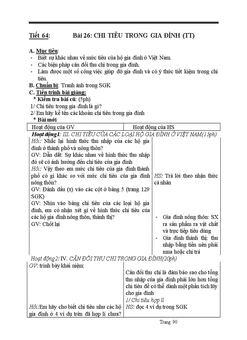 image for page Giáo án công nghệ 6 theo chuẩn kỹ năng kiến thức 2010