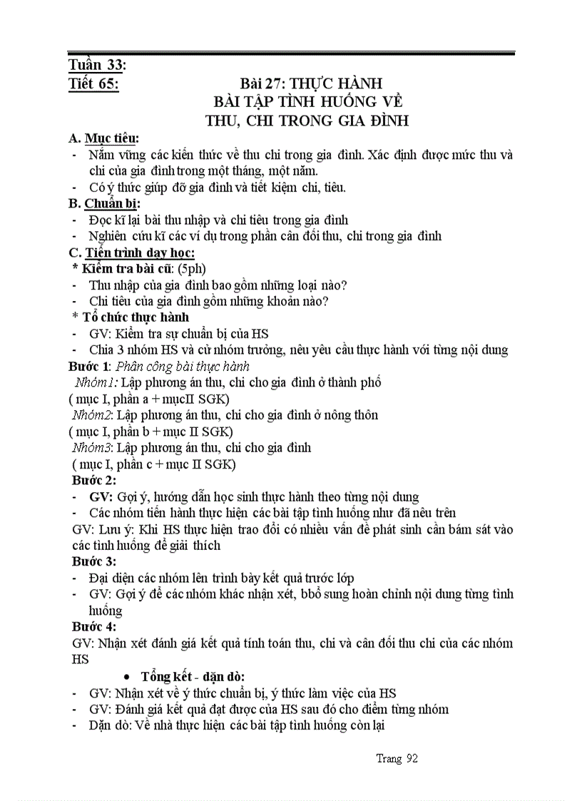 image for page Giáo án công nghệ 6 theo chuẩn kỹ năng kiến thức 2010