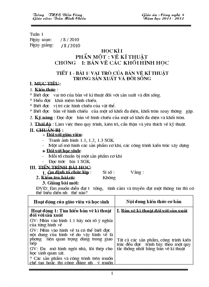 image for page Giao an cong nghe 8 2011 2012